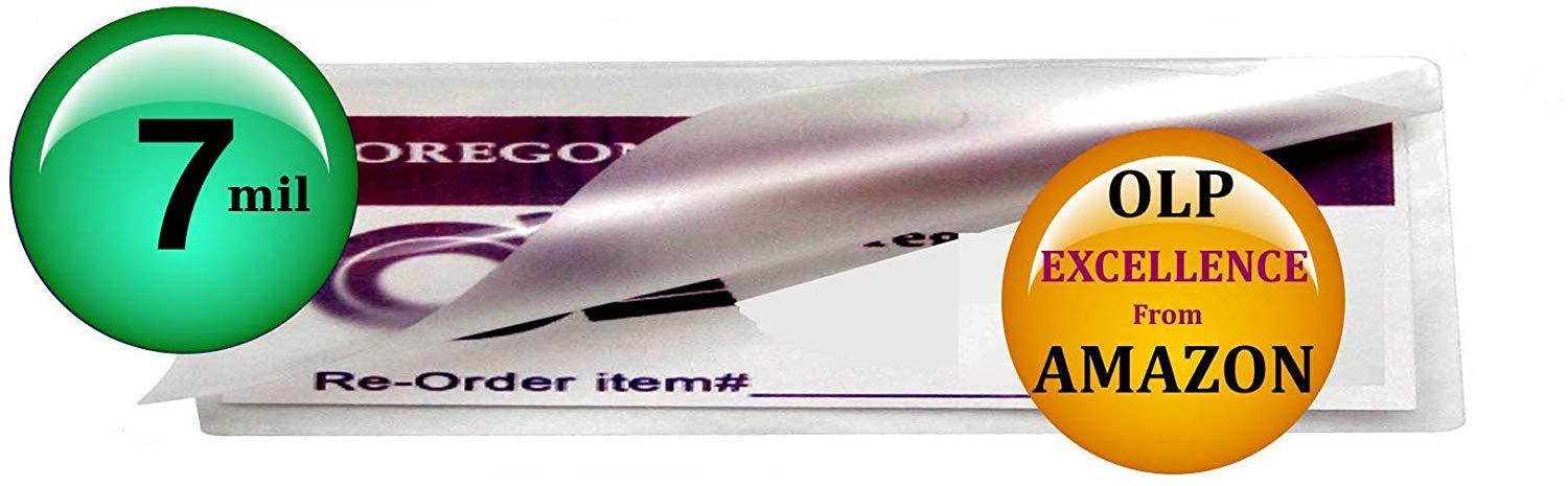 7 Mil Bookmark Laminating Pouches 2-1/2 x 7-3/4 Hot Laminator Sleeves Qty 100