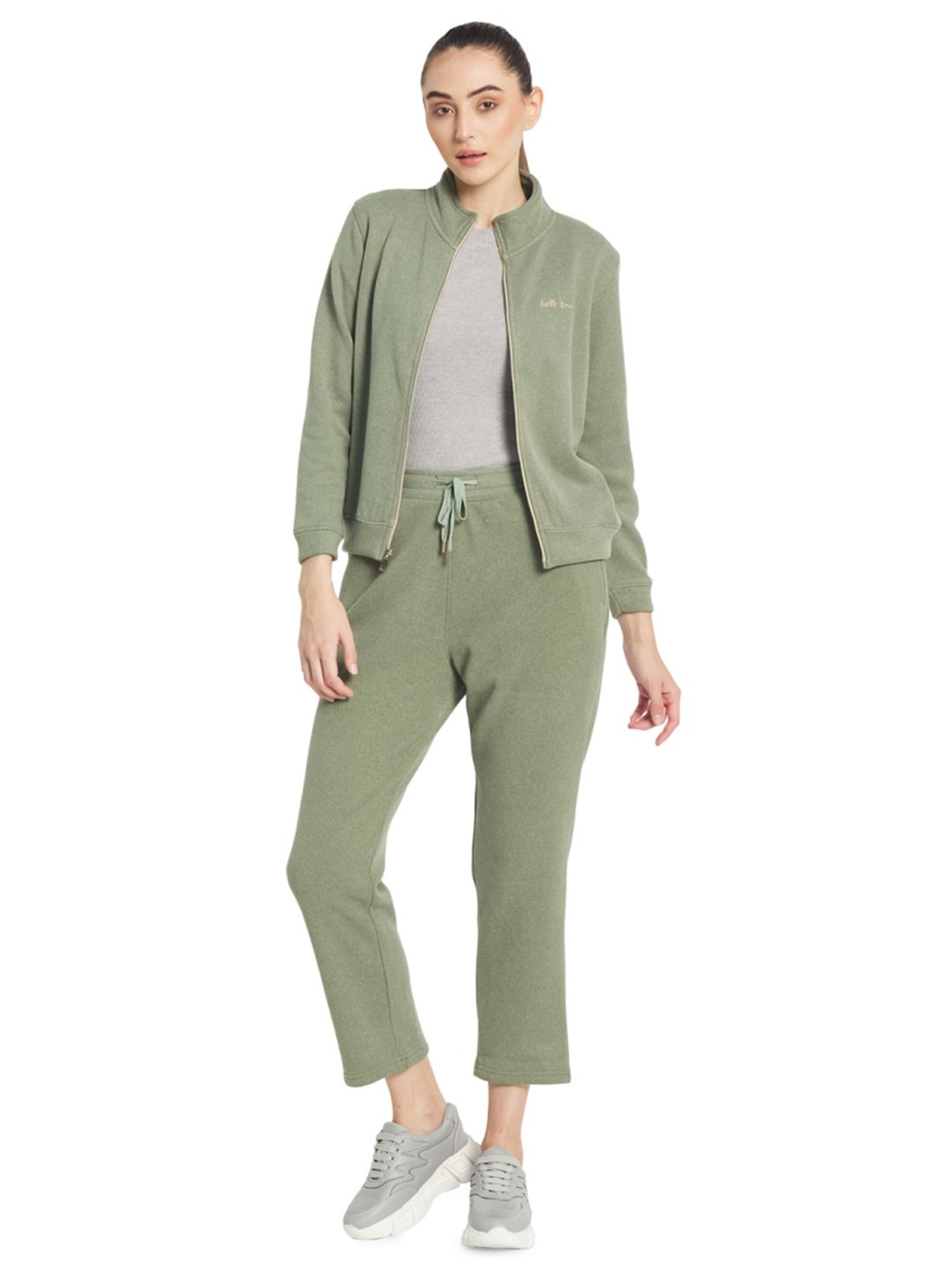METTLE Green Regular Fit Track Suit