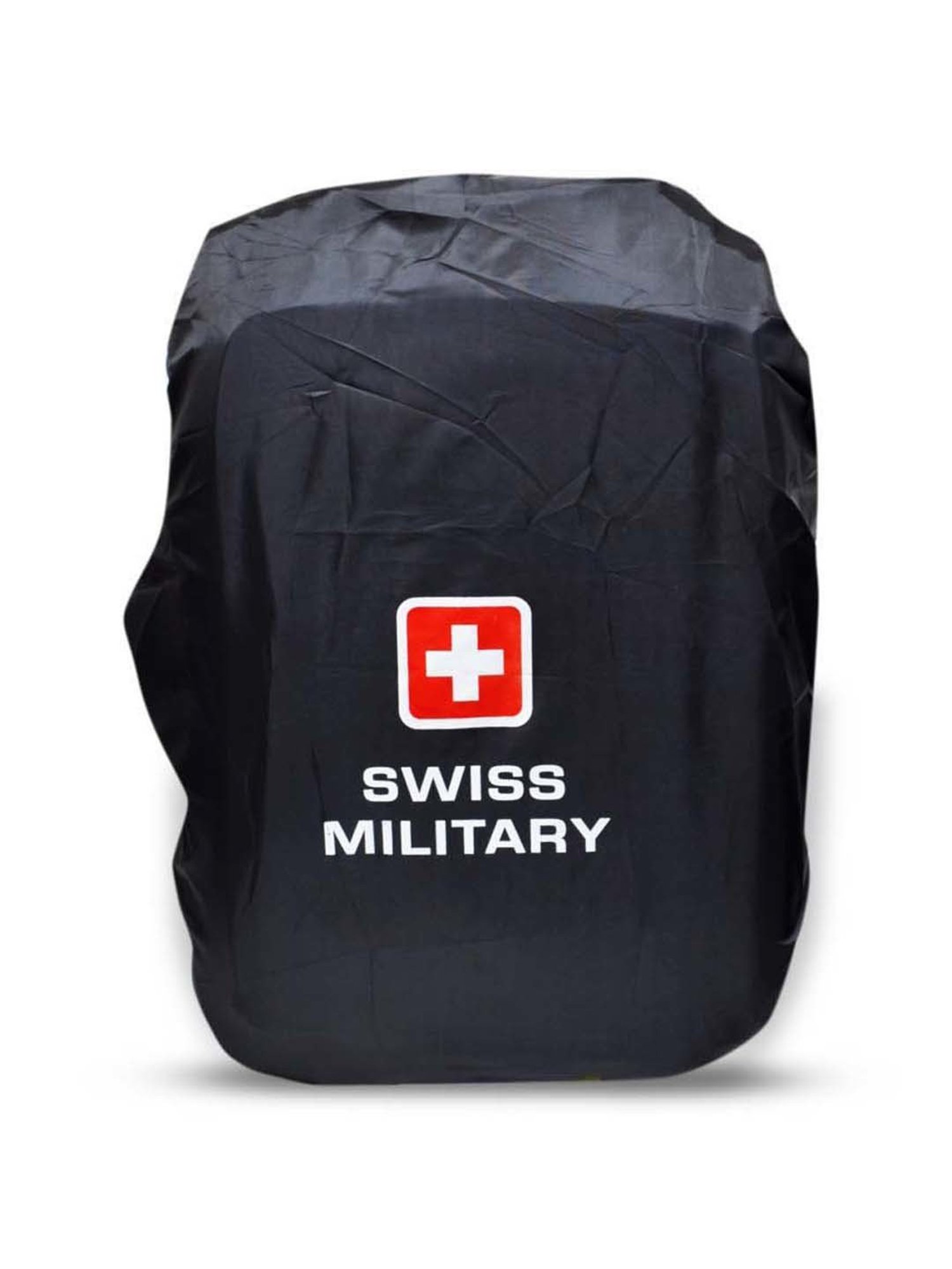 Swiss Military Black Solid Soft Small Laptop Trolley Backpack - 44 cm
