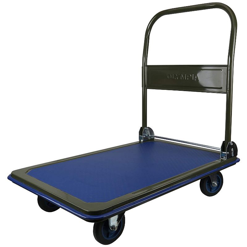 Olympia Tools 85-152 Portable 600 Pound Capacity Rolling Dolly Platform Cart