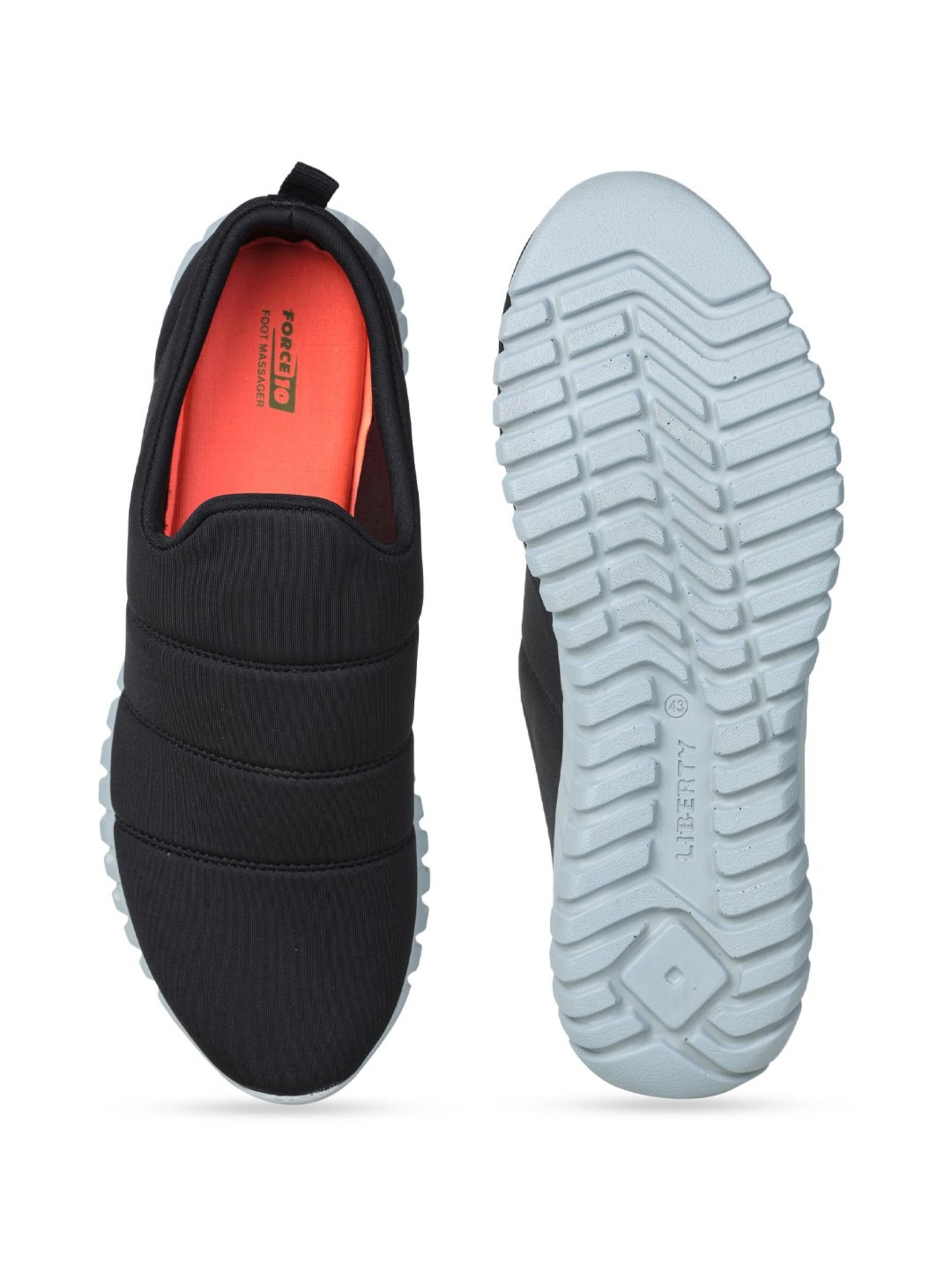 Force 10 by Liberty Men's Black Walking Shoes