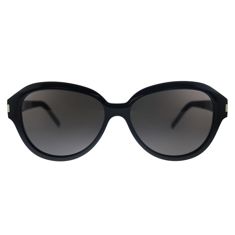 Saint Laurent SL 400 001 Womens Oval Sunglasses Black 58mm