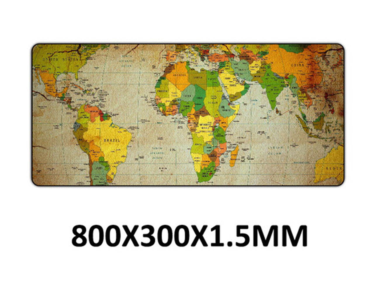 SOVAWIN World Map Gaming Mouse Pad XXL 80x30cm Extra Large Rubber Mouse Mat Anti-slip Keyboard Pad Extended mouse pad for Laptop Notebook Lol for Computer