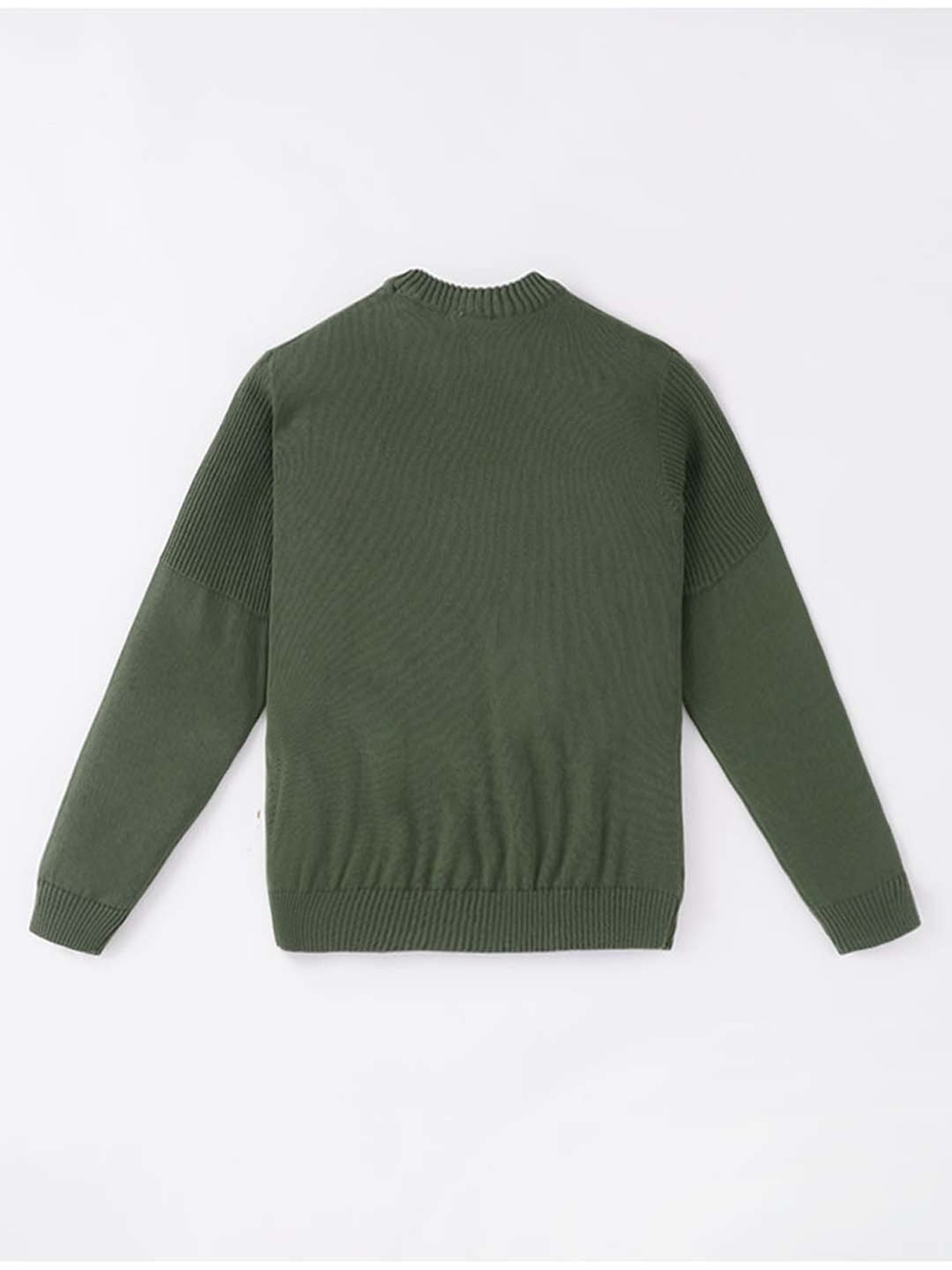 Cherry Crumble By Nitt Hyman Unisex Red & Cream Self Design Full Sleeves Sweater