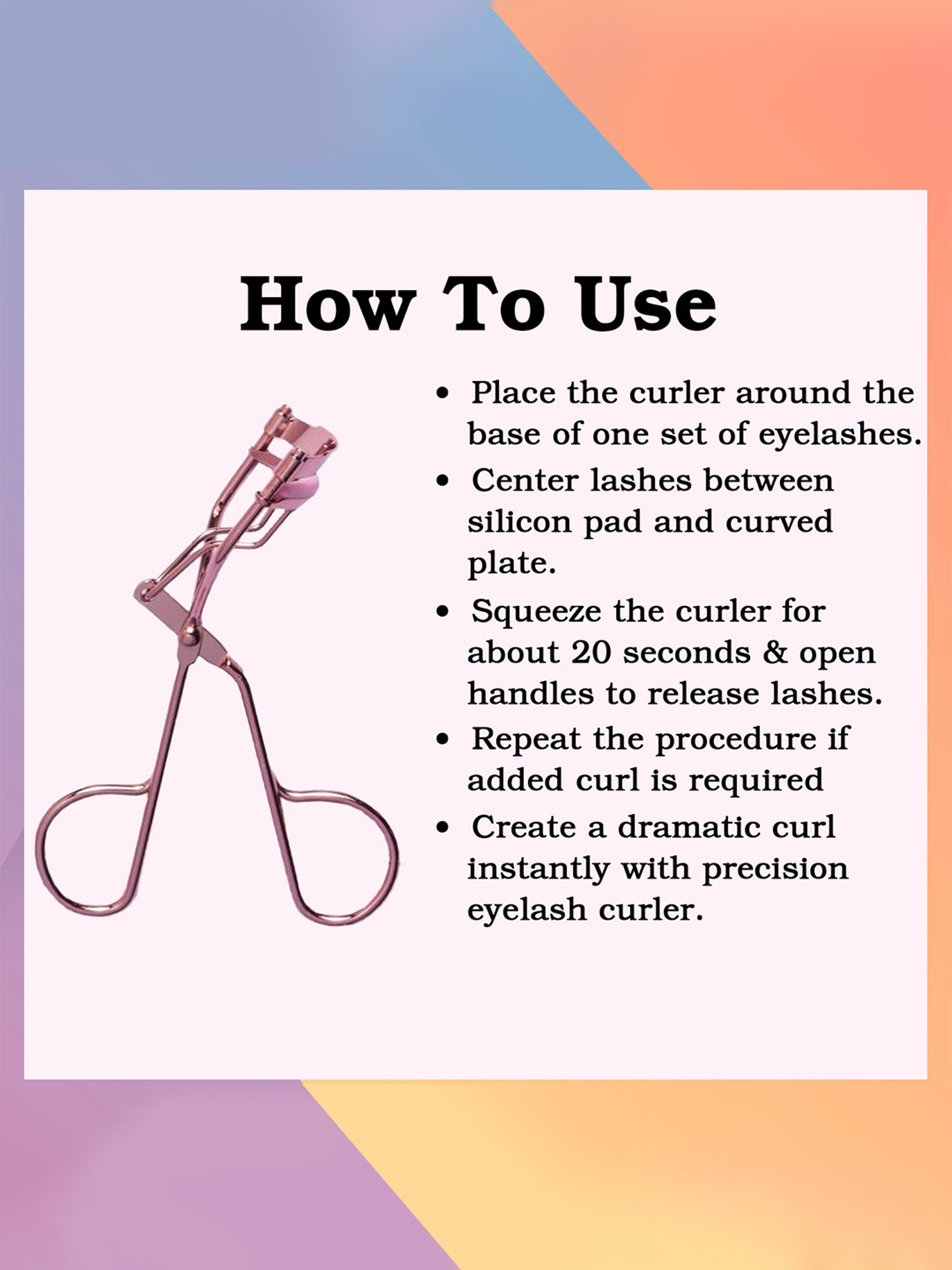 GUBB Gold Eyelash Curler for Women
