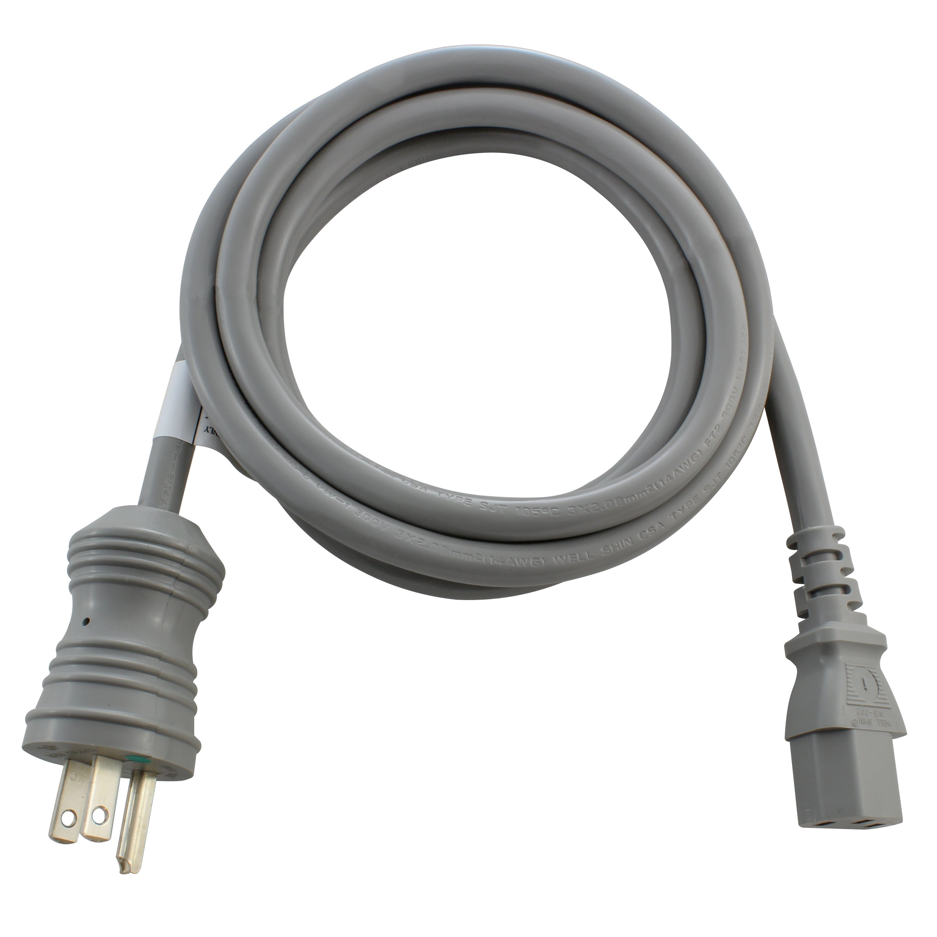 15A 6FT 14/3 Medical Grade Power Cord to IEC C13 End
