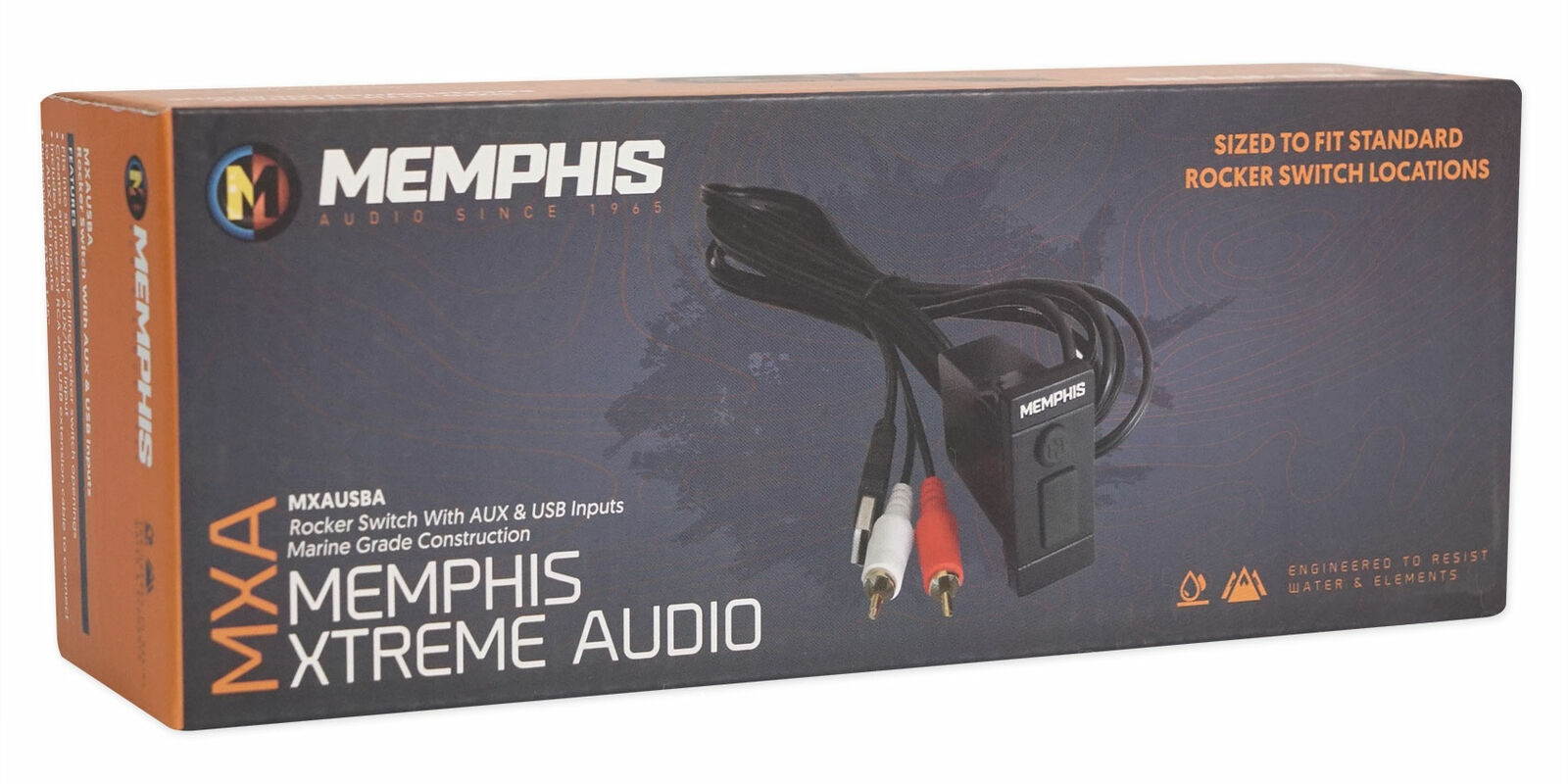 Audio MXAUSBA Rocker Carling Switch Style Add-on Aux/USB For RZR/ATV/UTV