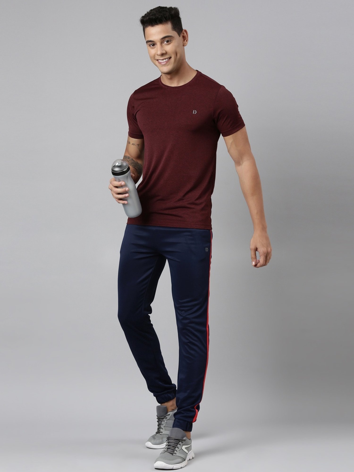 Dixcy Scott Originals Blue Cotton Regular Fit Sports Joggers