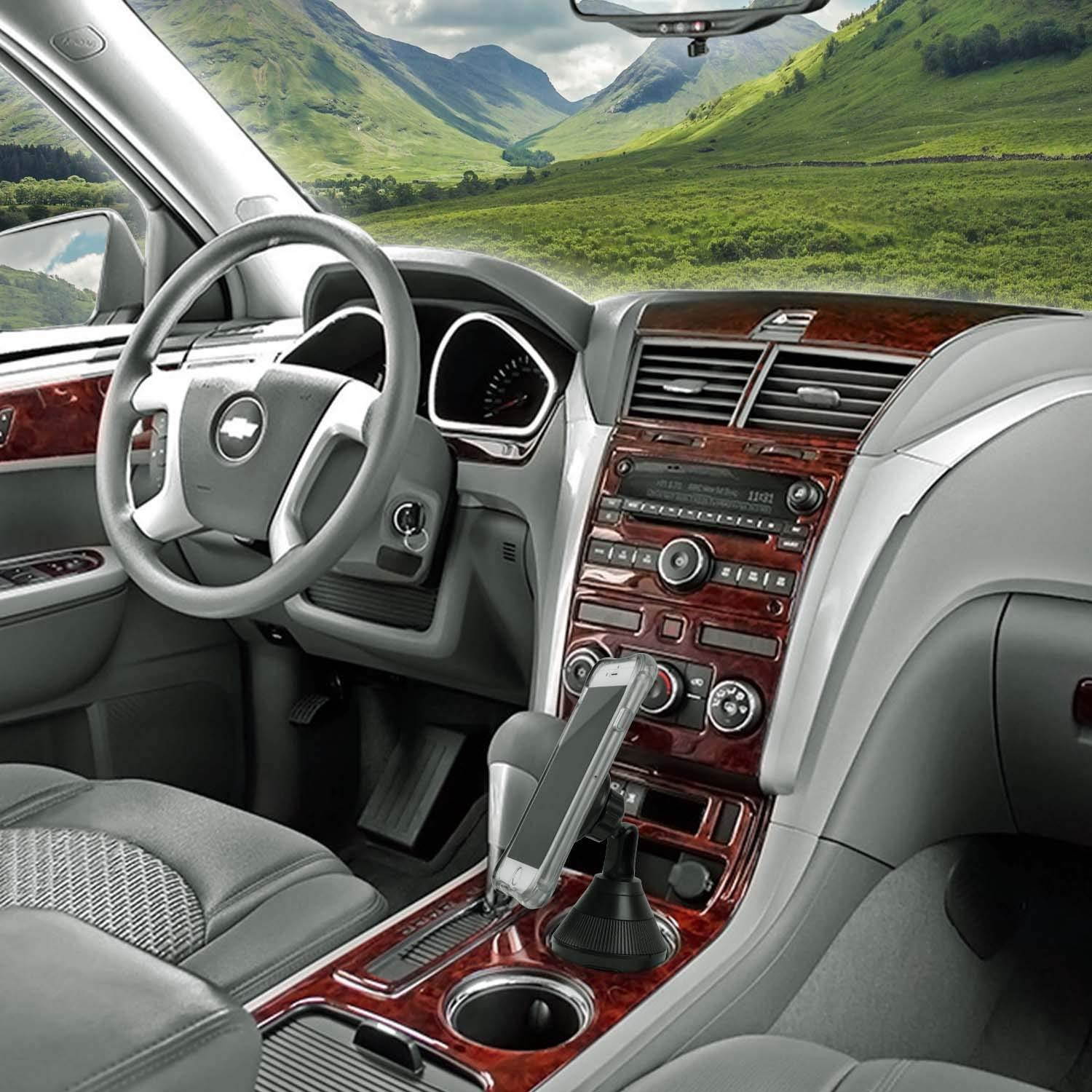 Car Phone Holder Magnetic Mount, Tackform [Cup Holder Magnet Phone Mount] Universal Car Phone Mount Fits ANY Size Phone - iPhone x, 8, 7 7 Plus 6s Plus Galaxy S9 S8 S7 S6 S5 Note 5/4/3