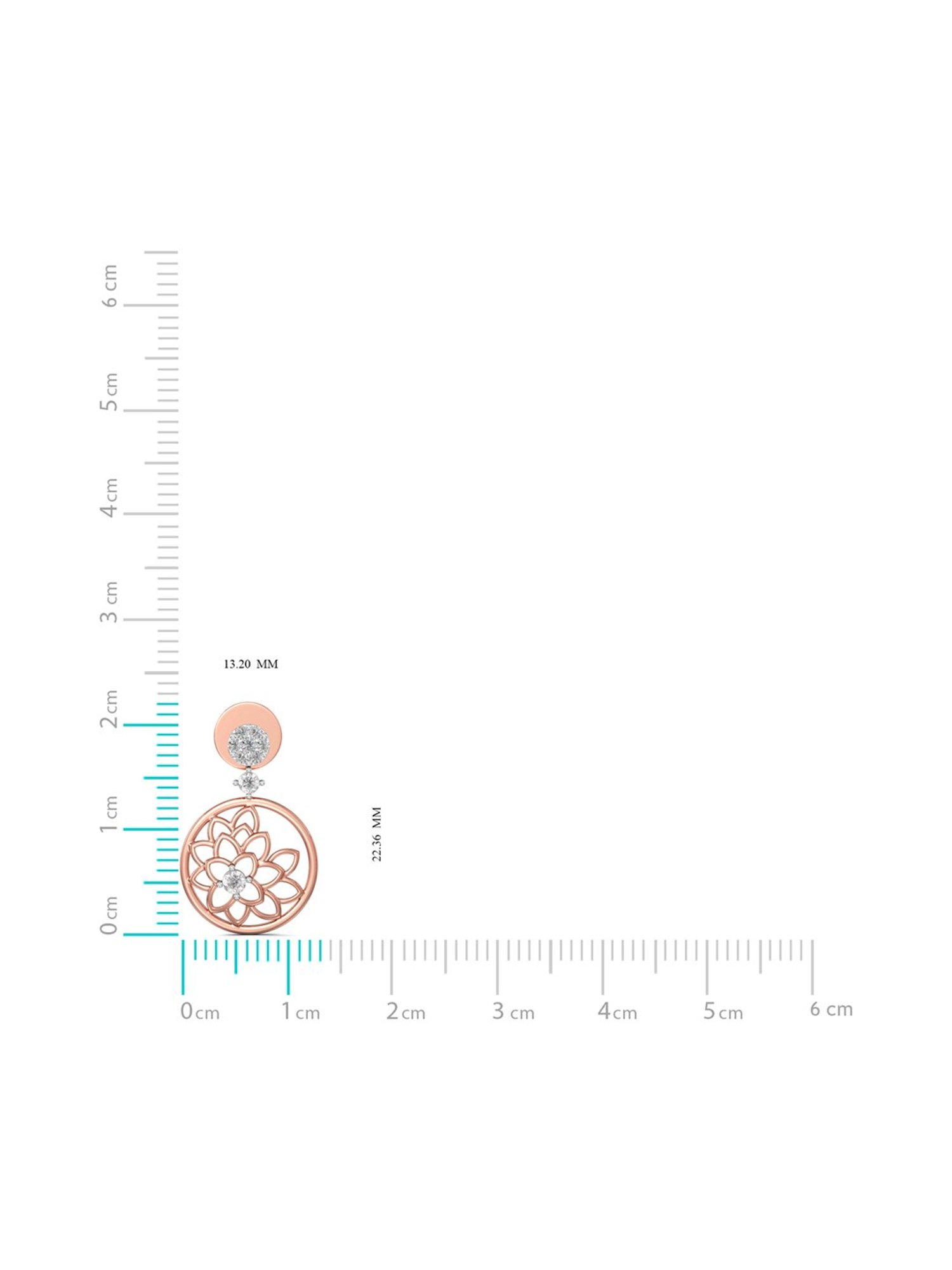 Joyalukkas 18 kt Gold & Diamond Drop Earrings