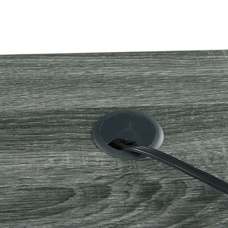 Draven Desk & Chair with USB Dark - Picket House Furnishings