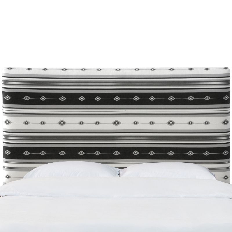 Olivia Upholstered Headboard - Queen - Lagos Gray - Skyline Furniture