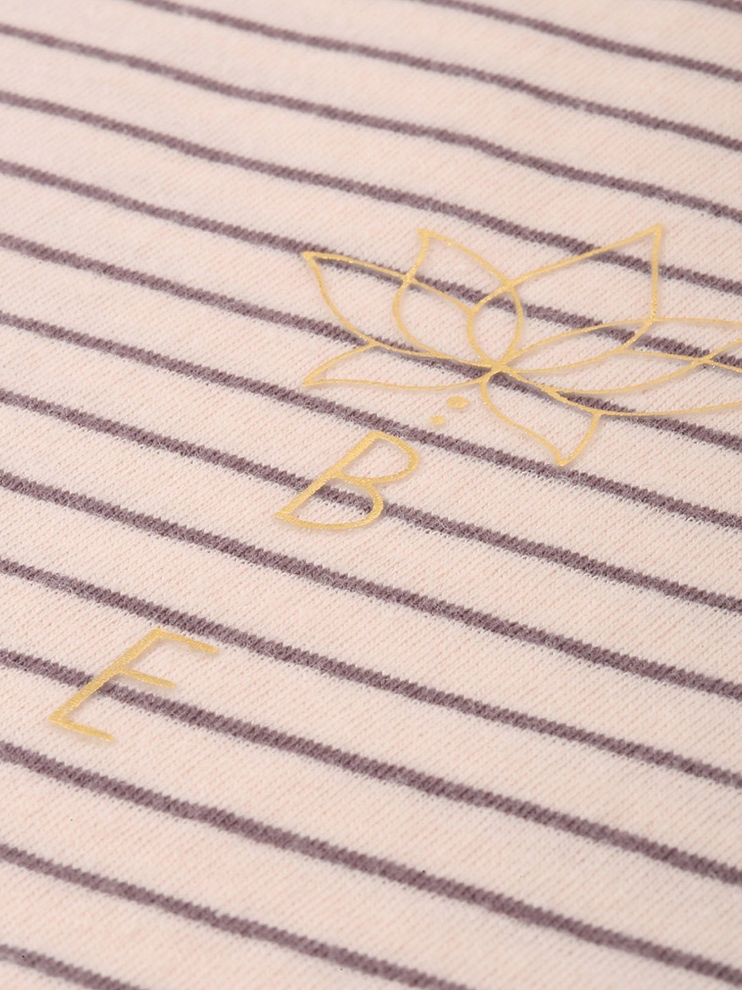 Enamor Pink & Umber Striped Tunic Tee