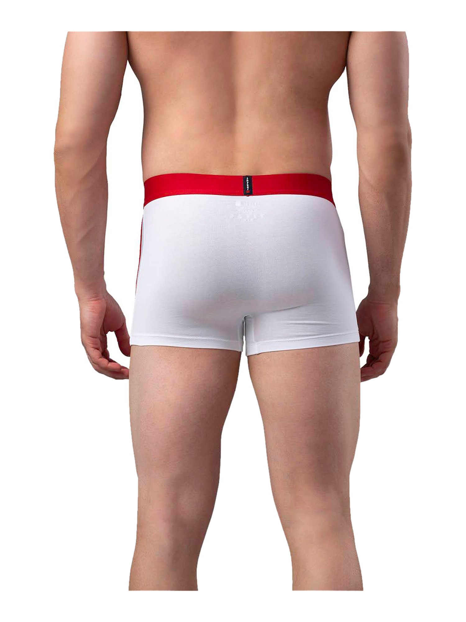 UnderJeans by Spykar White & Red Striped Trunks - Pack of 2