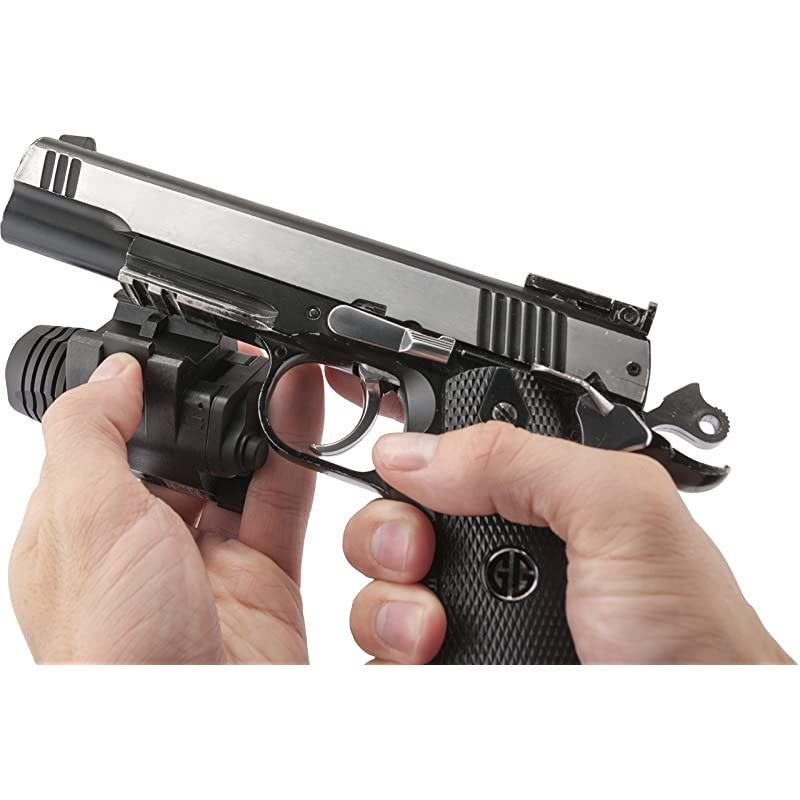 Laser with 200 Lumen Flashlight, Black