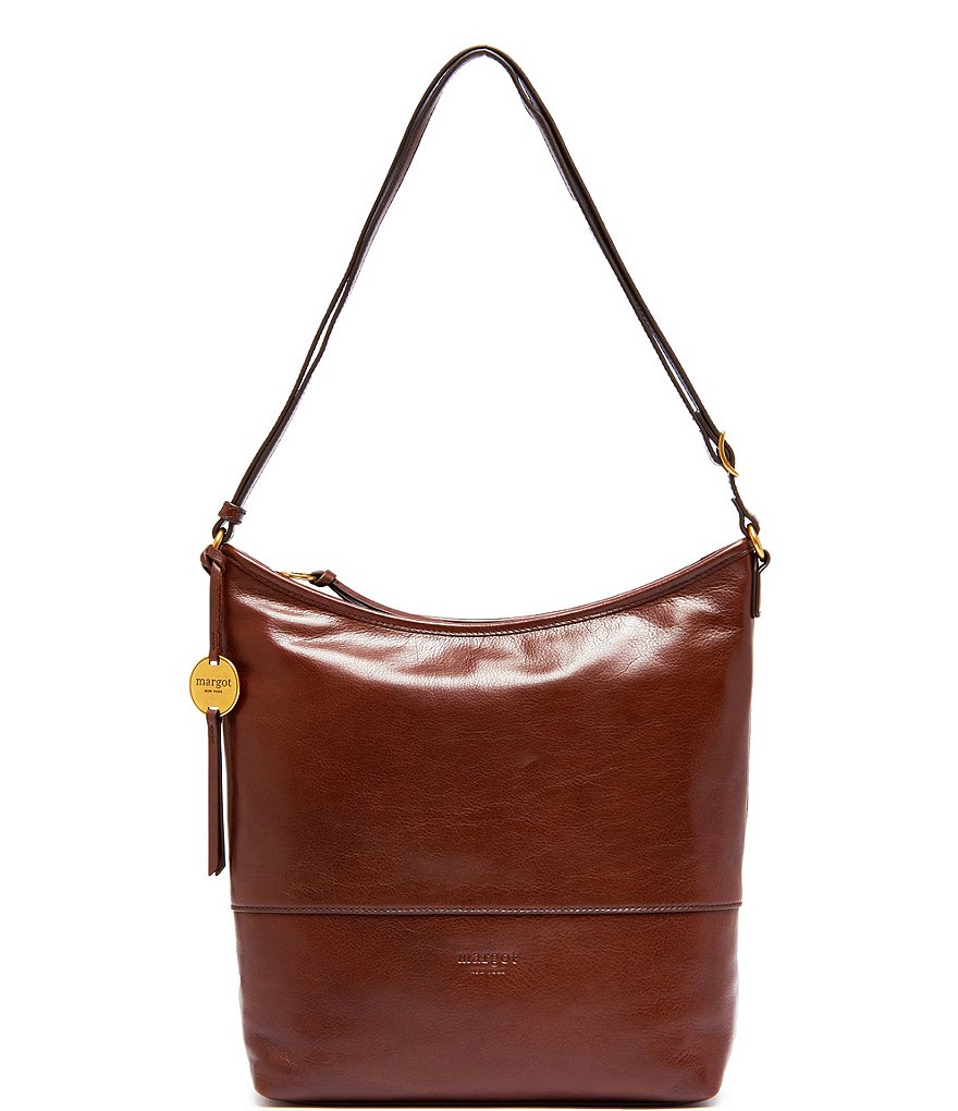 Margot Chester Leather Hobo Crossbody Bag