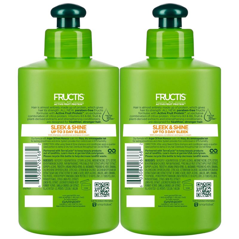 Garnier Fructis Active Fruit Protein Sleek & Shine Hair Treatment Set - 10.2 fl oz
