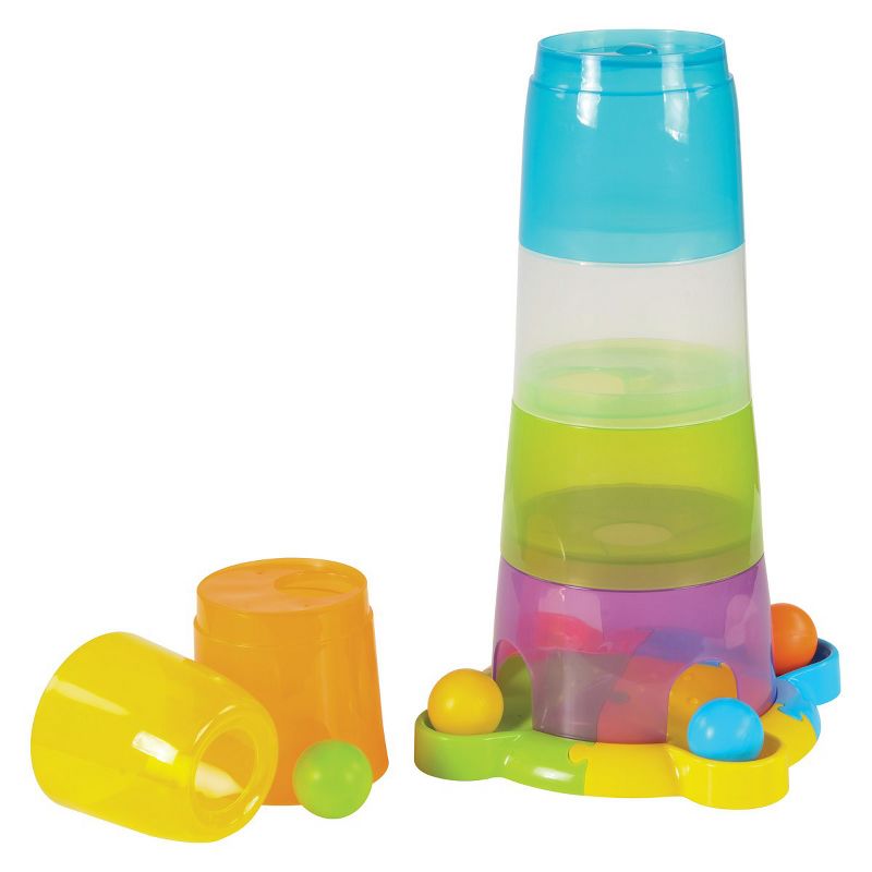 Edushape Toddler Stack and Ball Drop Transparent Ball Tower