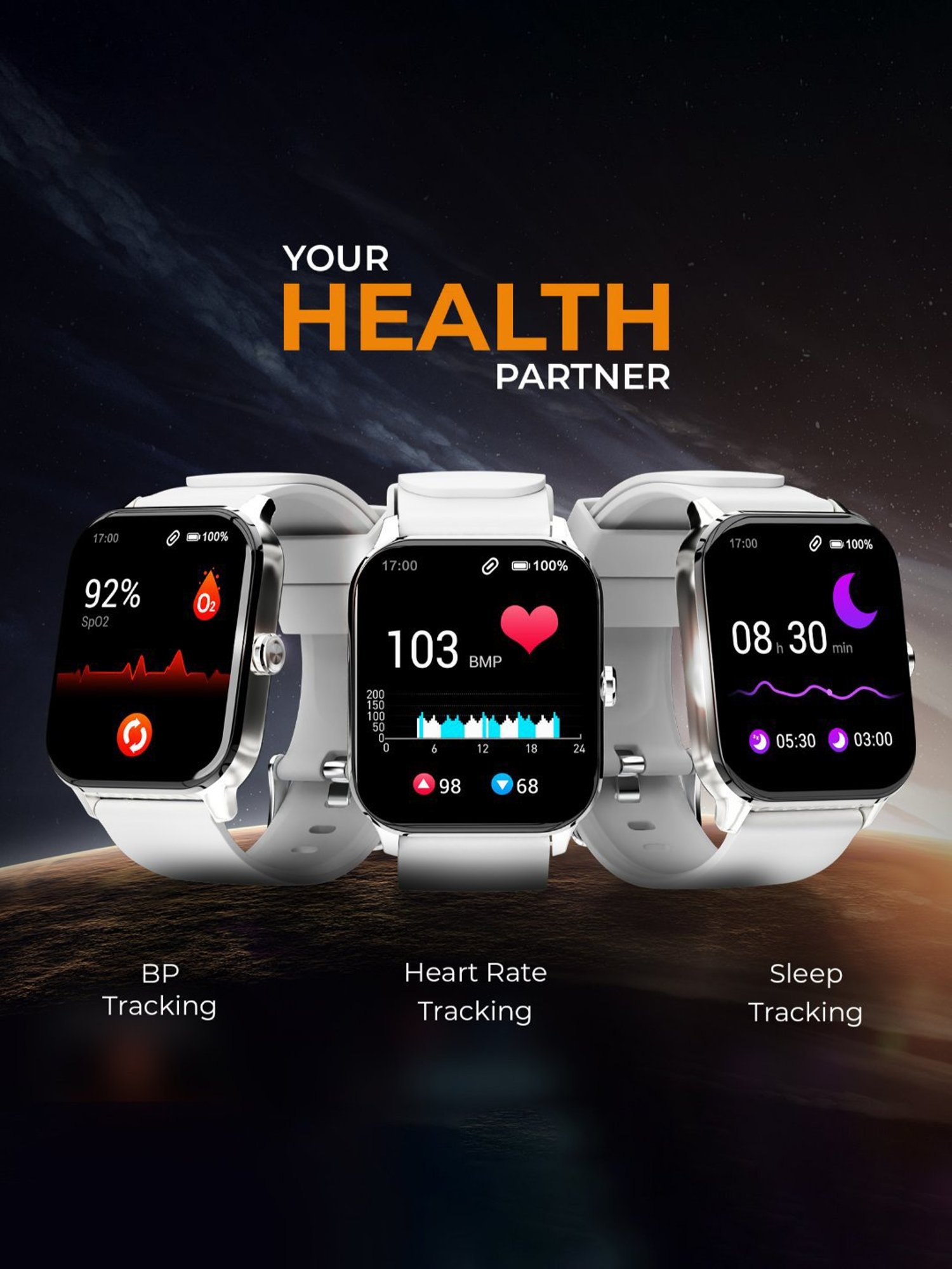 beatXP Marv 1.85 inch HD Screen Ultra Thin Bezel, BT 5.3 Calling Smartwatch (Iced Silver Strap)