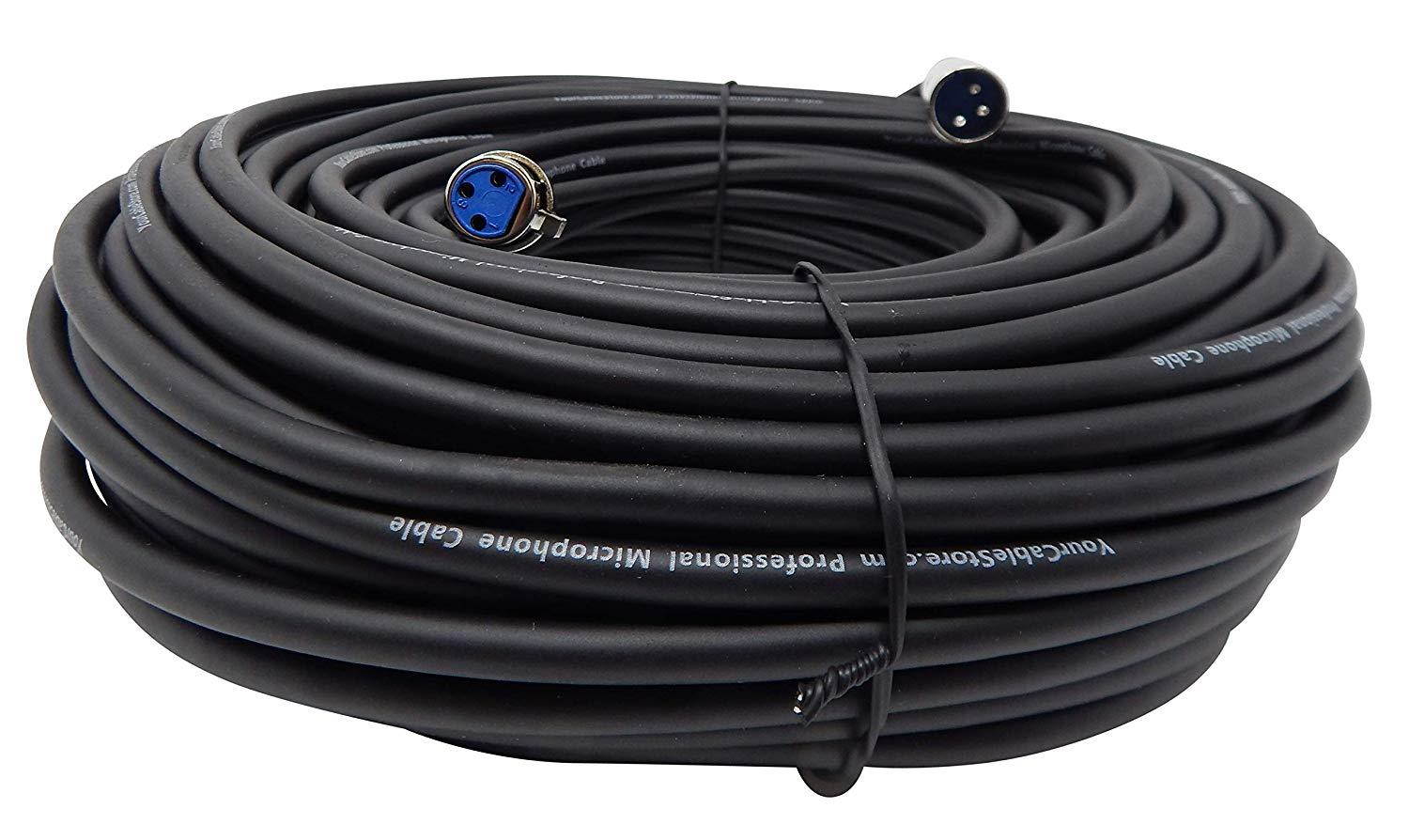 Your Cable Store 150 Foot XLR 3 Pin Male/Female Microphone Cable 20 AWG