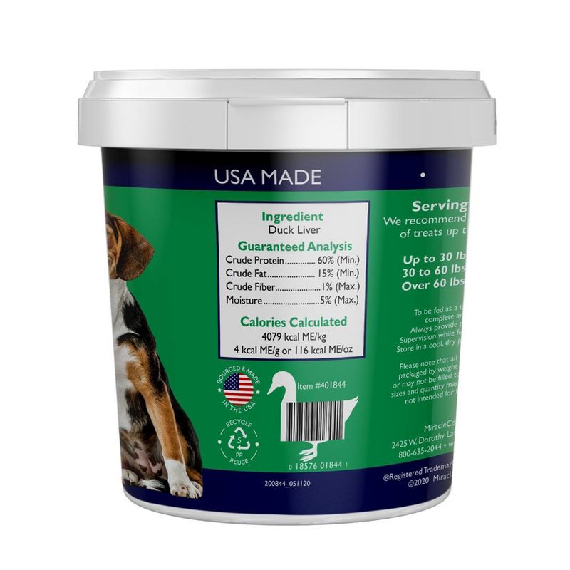 Stewart Freeze-Dried Duck Dog Treat - 3oz Tub