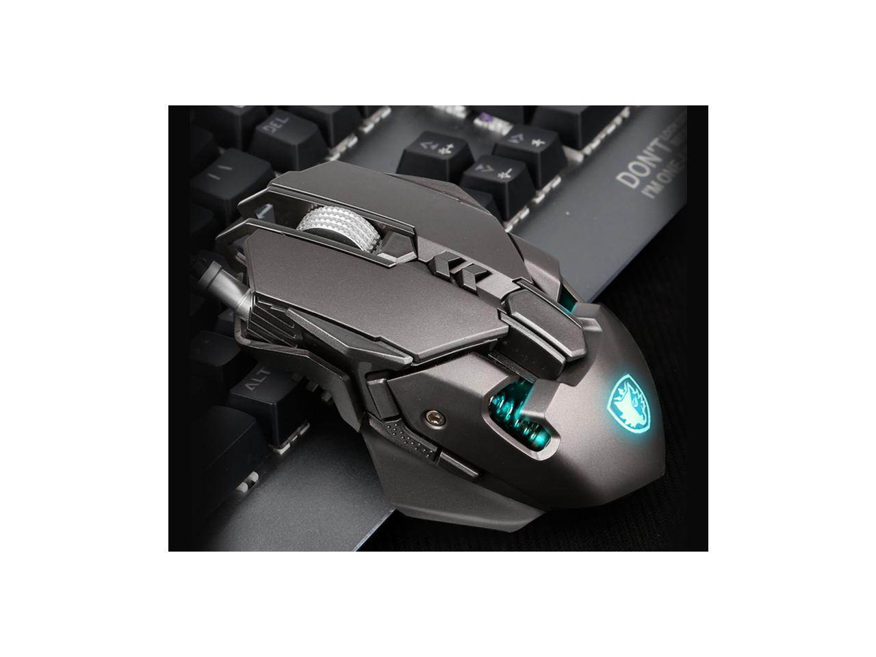 HXSJ Ergonomic Optical Office 2.4G Wireless Gaming Mouse Mice Adjustable 2400 DPI with 6 Buttons for Laptop PC Notebook Computer