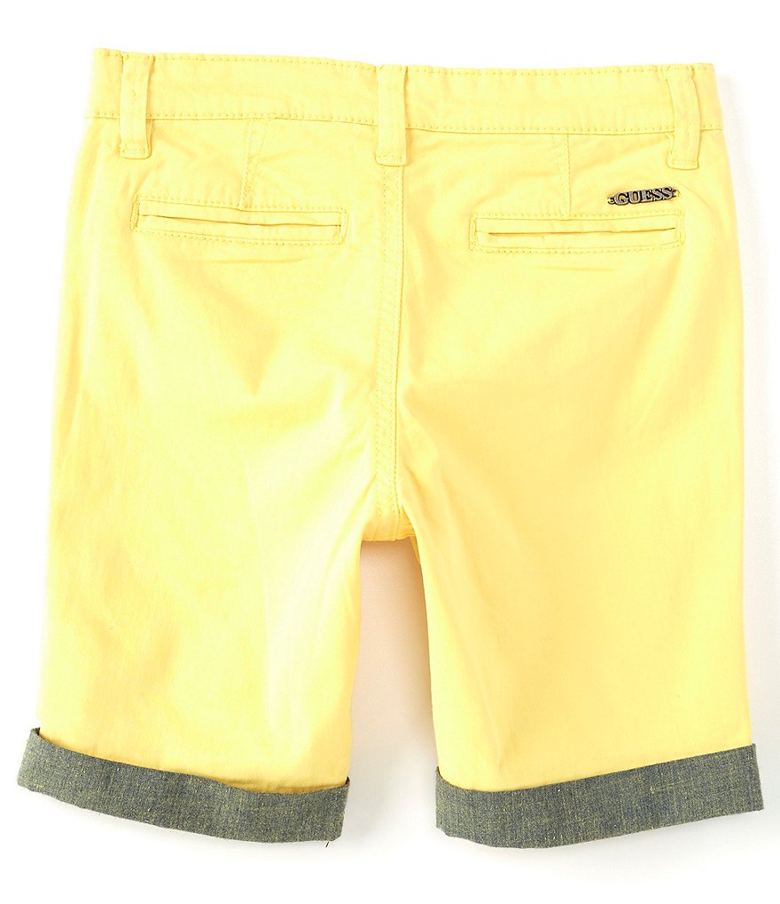 Guess Little Boys 2T-7 Roll-Cuff Stretch Chino Shorts