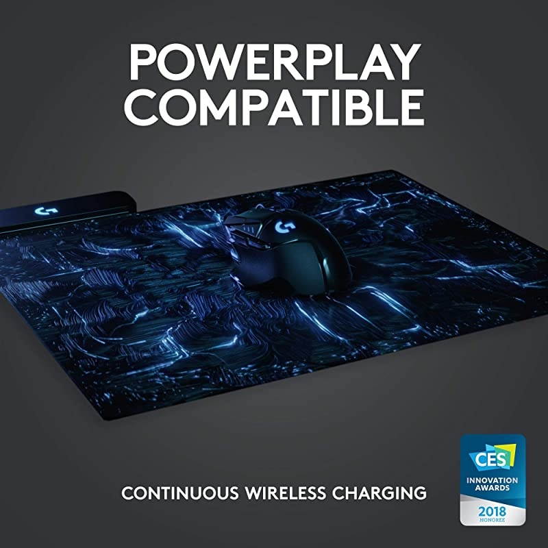 502 Lightspeed Wireless Gaming Mouse with Hero 25K Sensor, PowerPlay Compatible, Tunable Weights and Lightsync RGB - Black