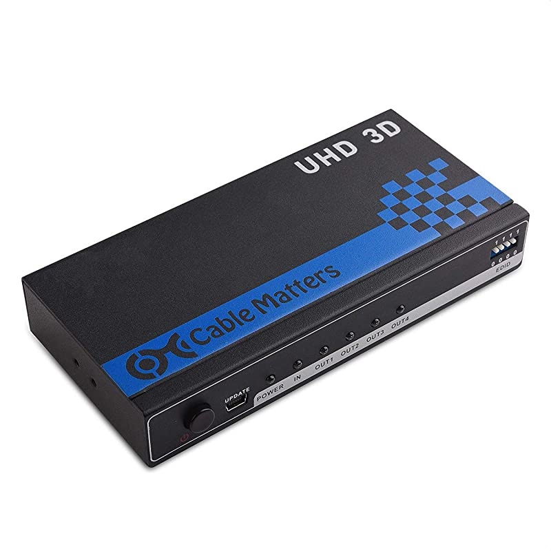 4 Port 4K HDMI Splitter 4K Resolution Ready
