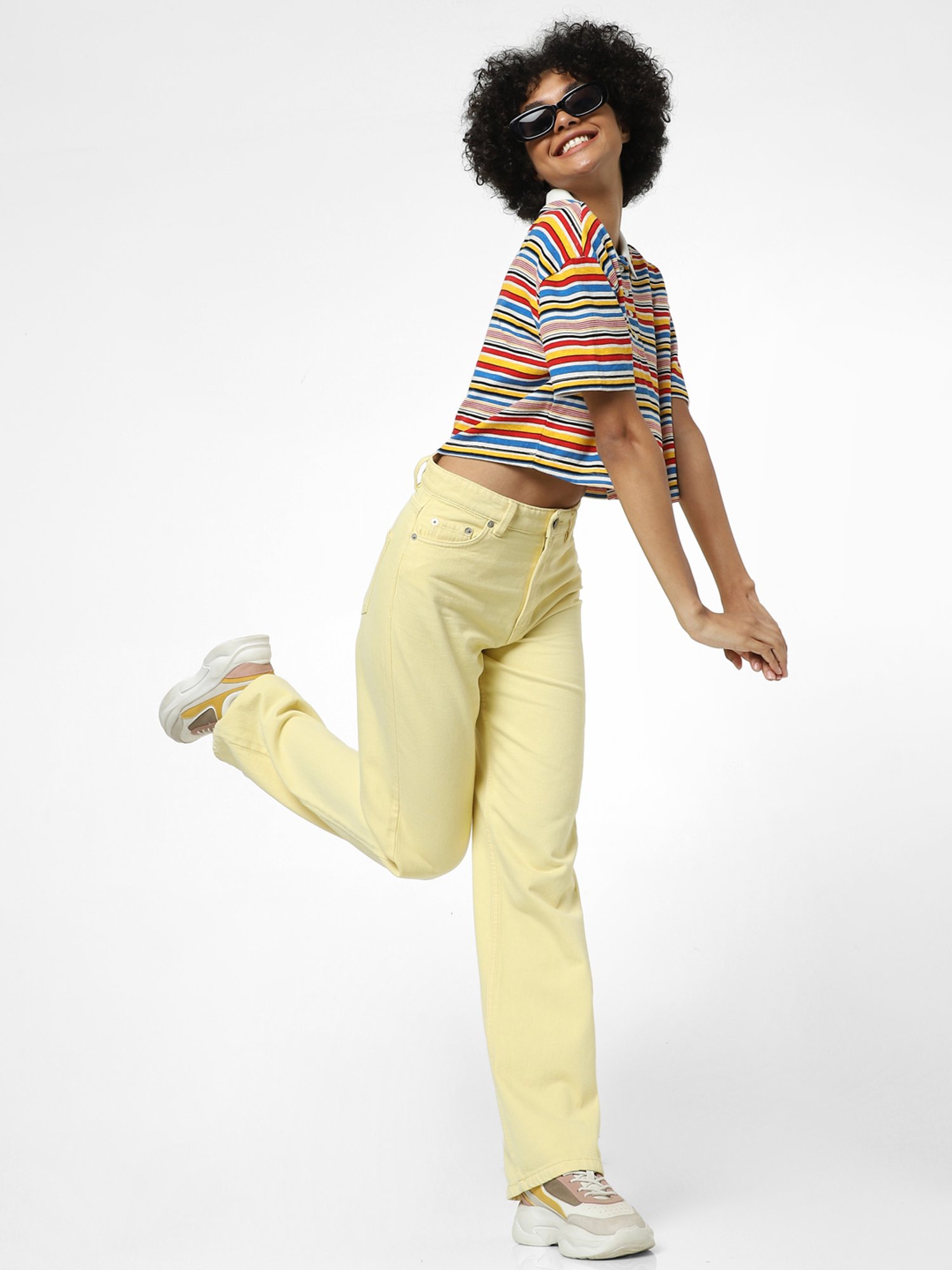 KENDALL + KYLIE Black Mid Rise Pants