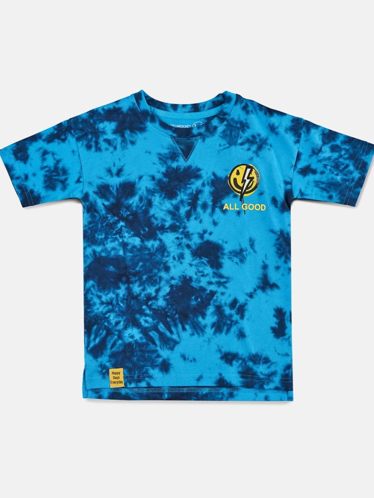 Angel & Rocket Kids Blue Tie Dye T-Shirt