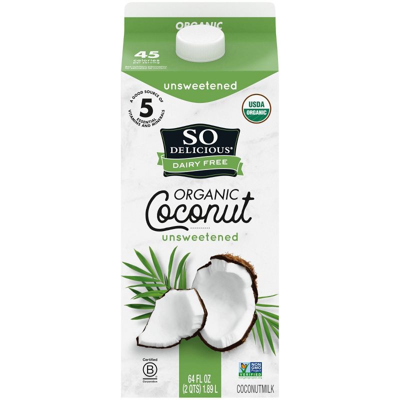 So Delicious Unsweetened Coconut Milk - 0.5gal