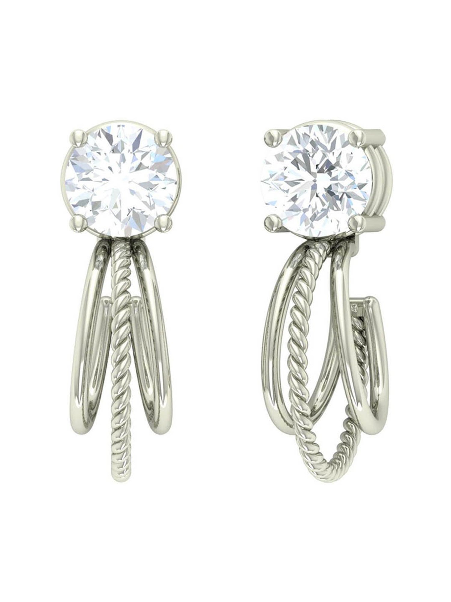 Clara 92.5 Sterling Silver Sophie Earrings for Women