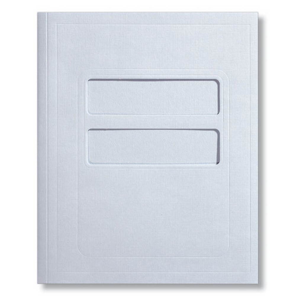 Light Blue Standard Window Folder, 8-3/4 x 11-1/4", Pack of 50