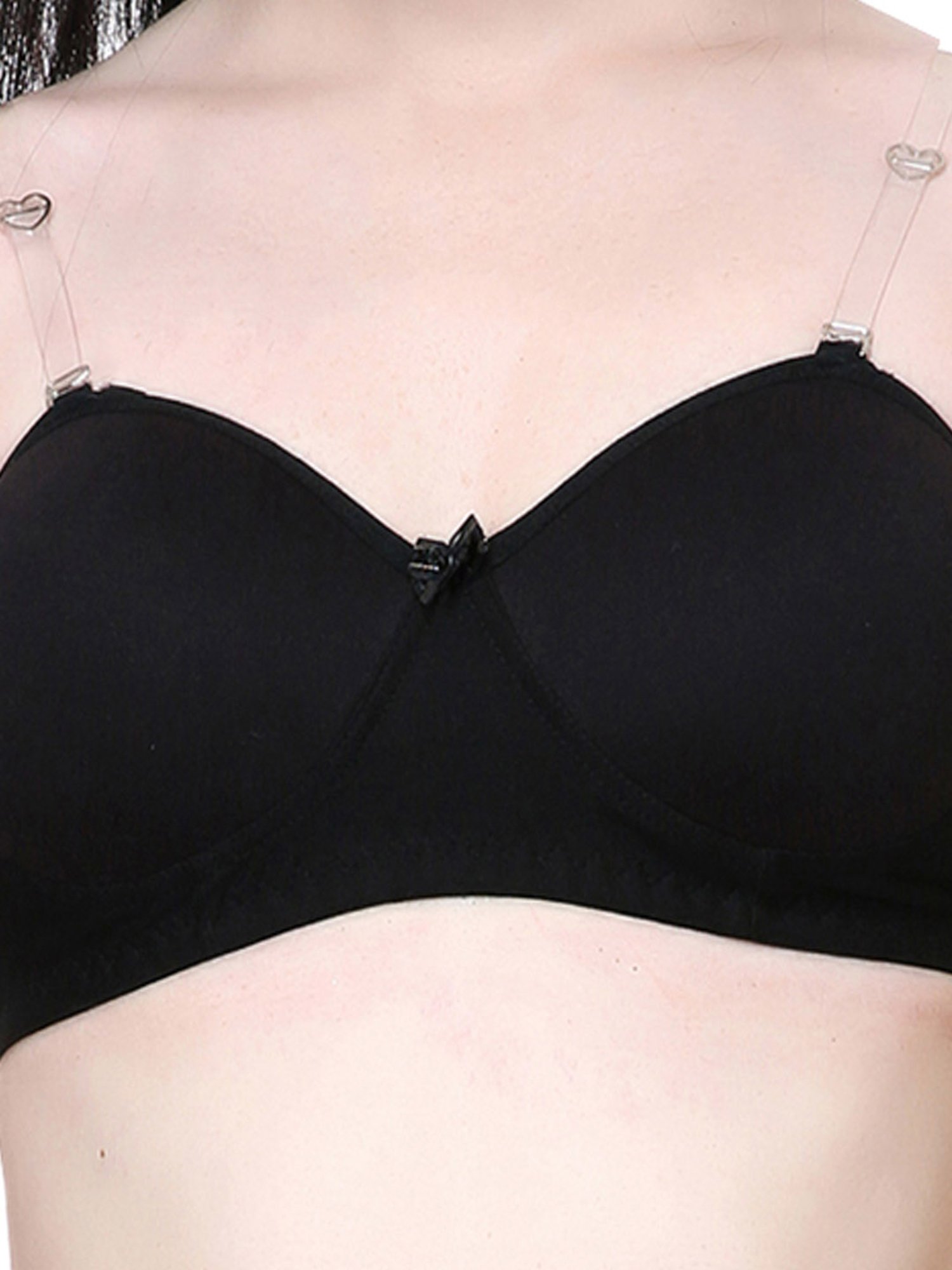 Lady Lyka Multicolor Non Wired Padded T-Shirt Bra (Pack Of 2)