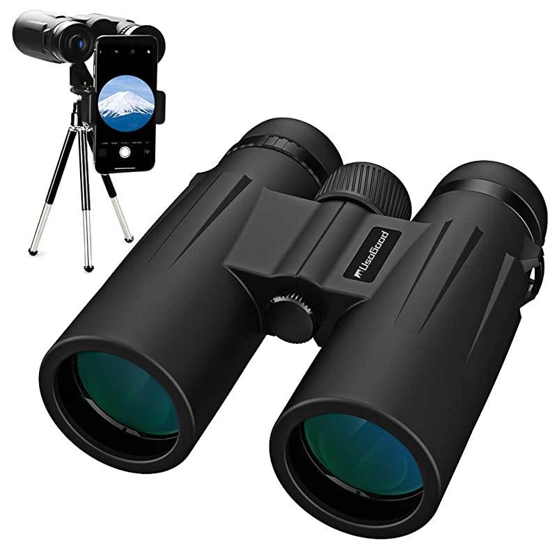 12X50 Binoculars for Adults with Tripod Waterproof Compact Binoculars for Bird Watching Hiking Traveling Hunting and Sports Events Smart Phone Adaptor for Photography