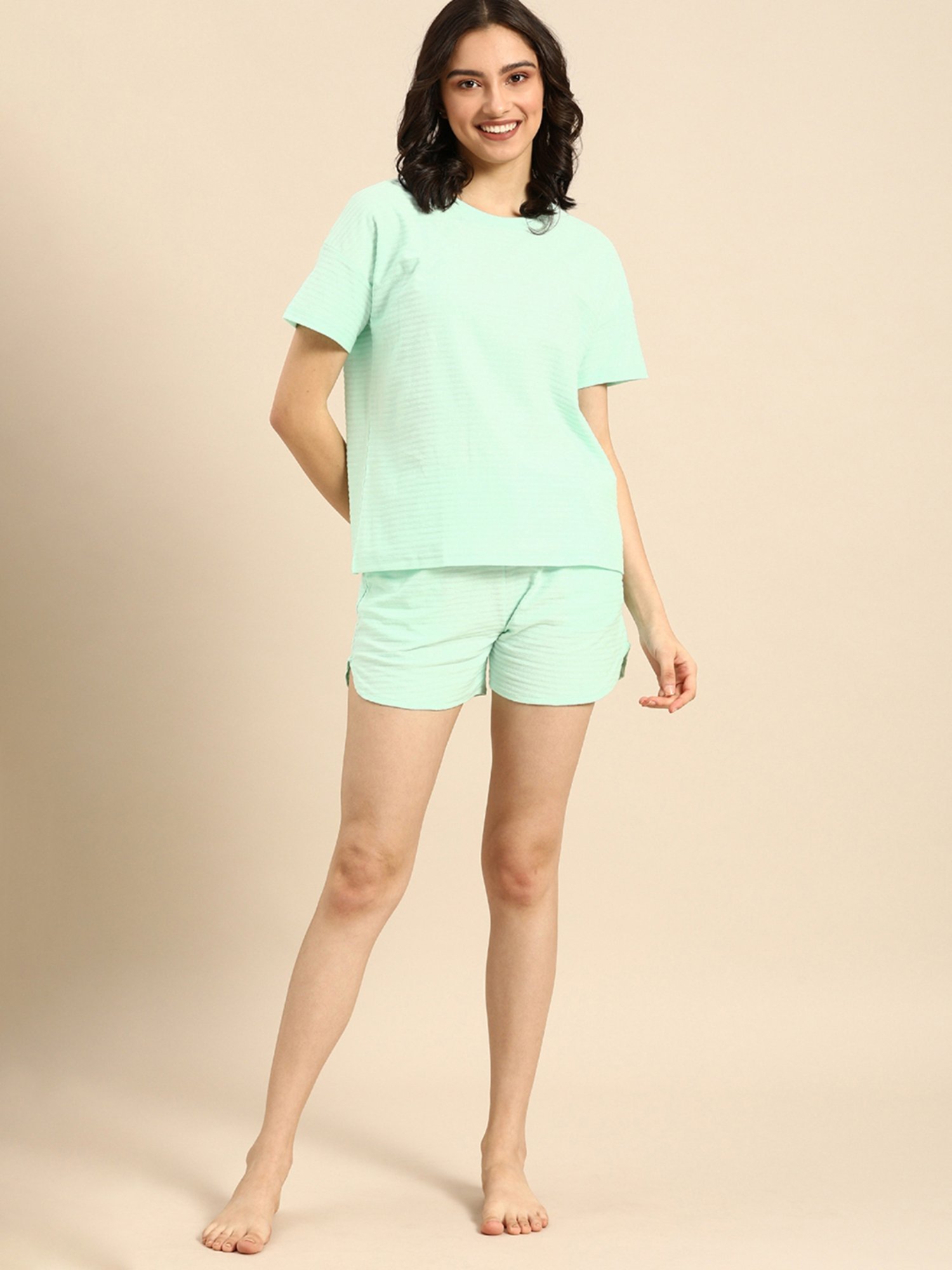 Clt.s Green T-Shirt With Shorts