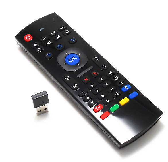 MX3-M 3D Fly Air Mouse Wireless Keyboard with 6 Axis Inertia Sensors - Support The Motion Sensing Games and Mic Voice Input