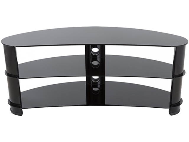 AVF Group - FS1200CURBB-A - AVF FS1200CURBB-A: Reflections - Jelly Bean Curved TV Stand - Up to 60 Screen Support -