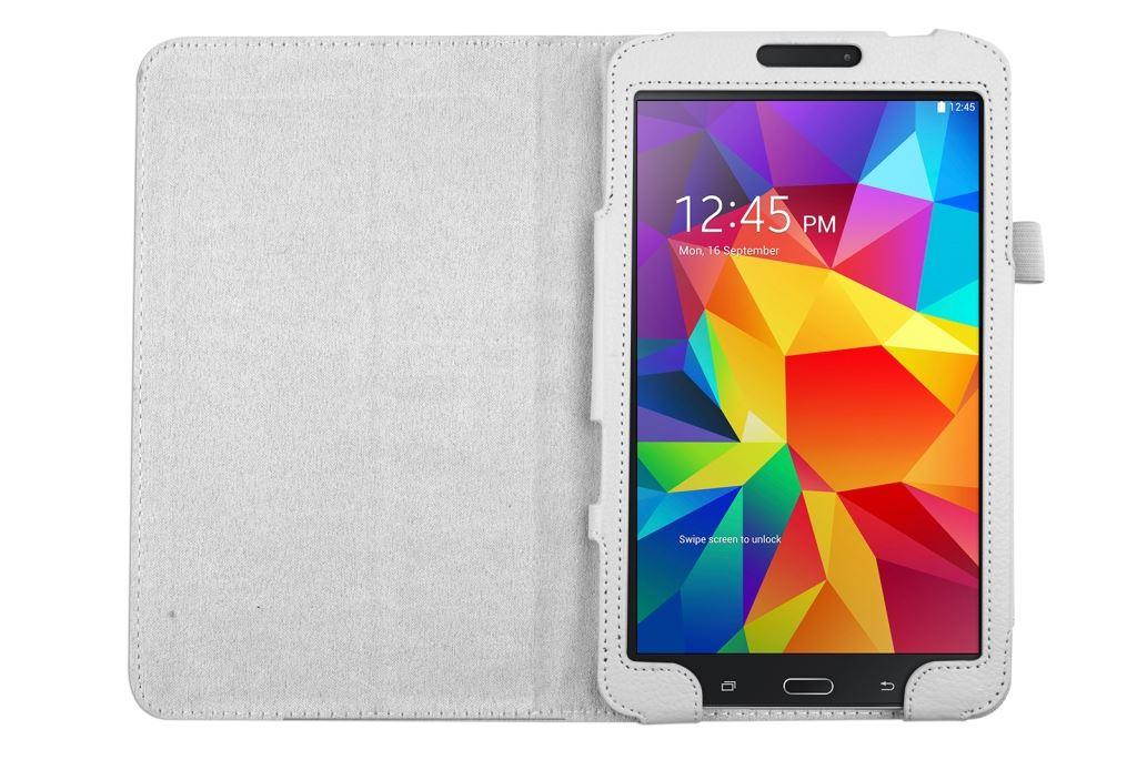 Hellfire Trading Magnetic PU Leather Case Cover for Samsung Galaxy Tab 4 8" T330 - Black