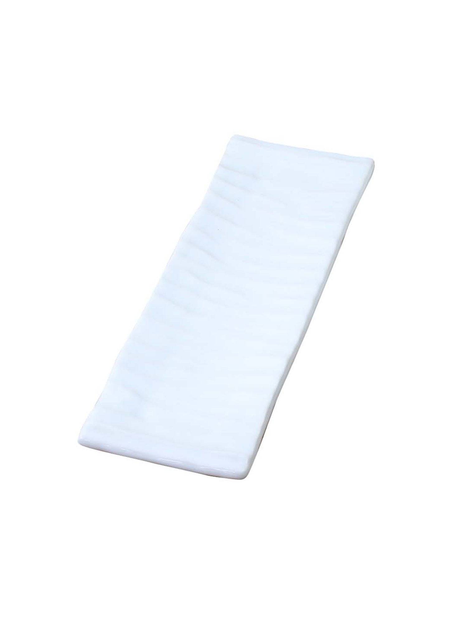 VarEesha Awesome Solids White Ceramic Serving Platter - Set of 1