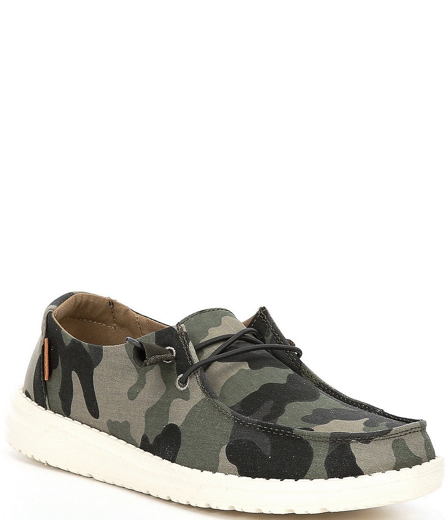Hey Dude Wendy Camo Canvas Washable Slip-Ons