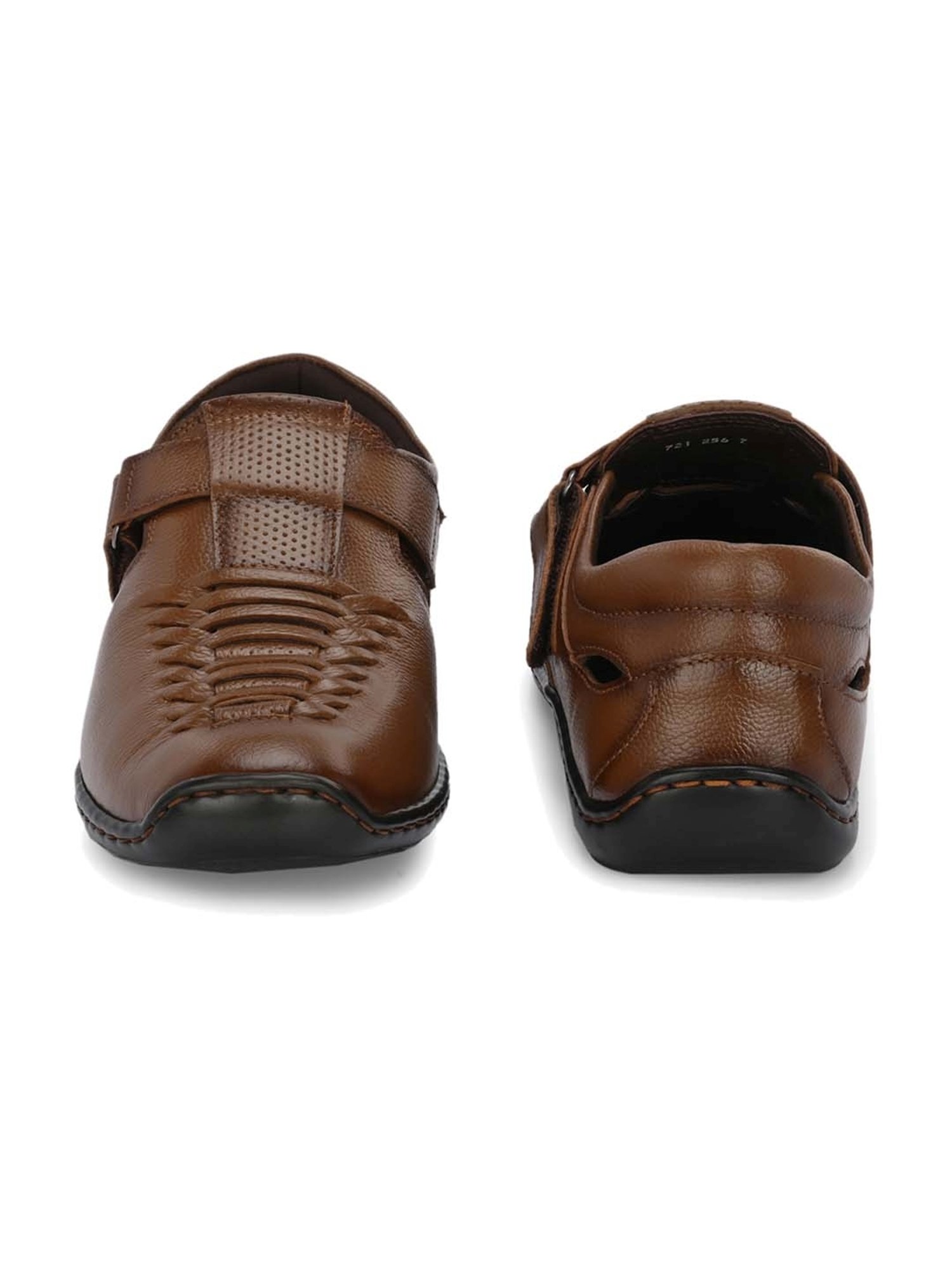 Hitz Men's Tan Fisherman Sandals