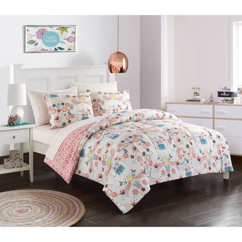 Toddler Llama Comforter Set Peach - Heritage Club