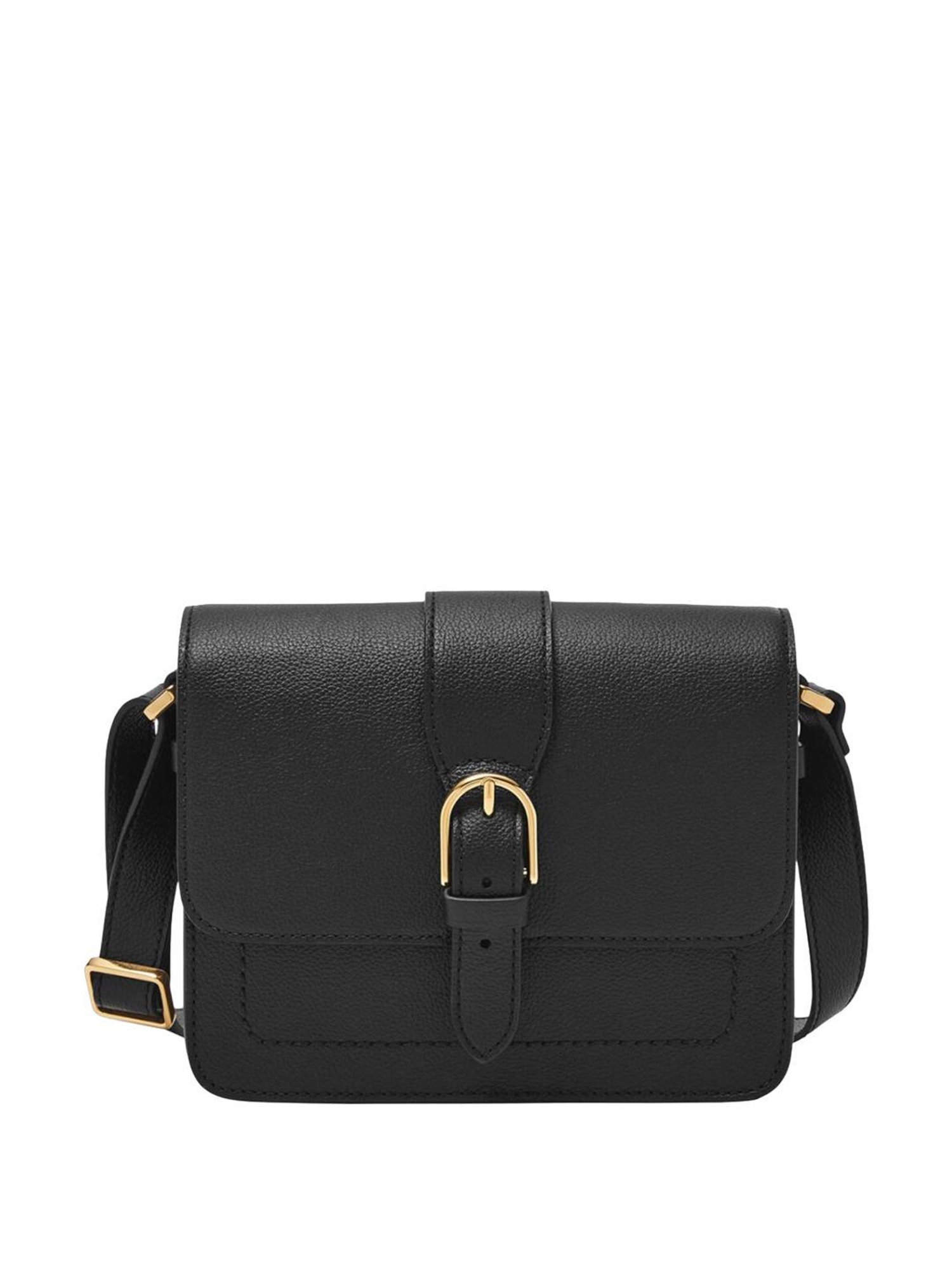Fossil Black Solid Sling Handbag