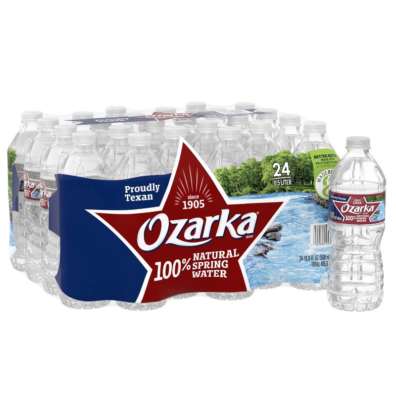 Ozarka Brand 100% Natural Spring Water - 24pk/16.9 fl oz Bottles