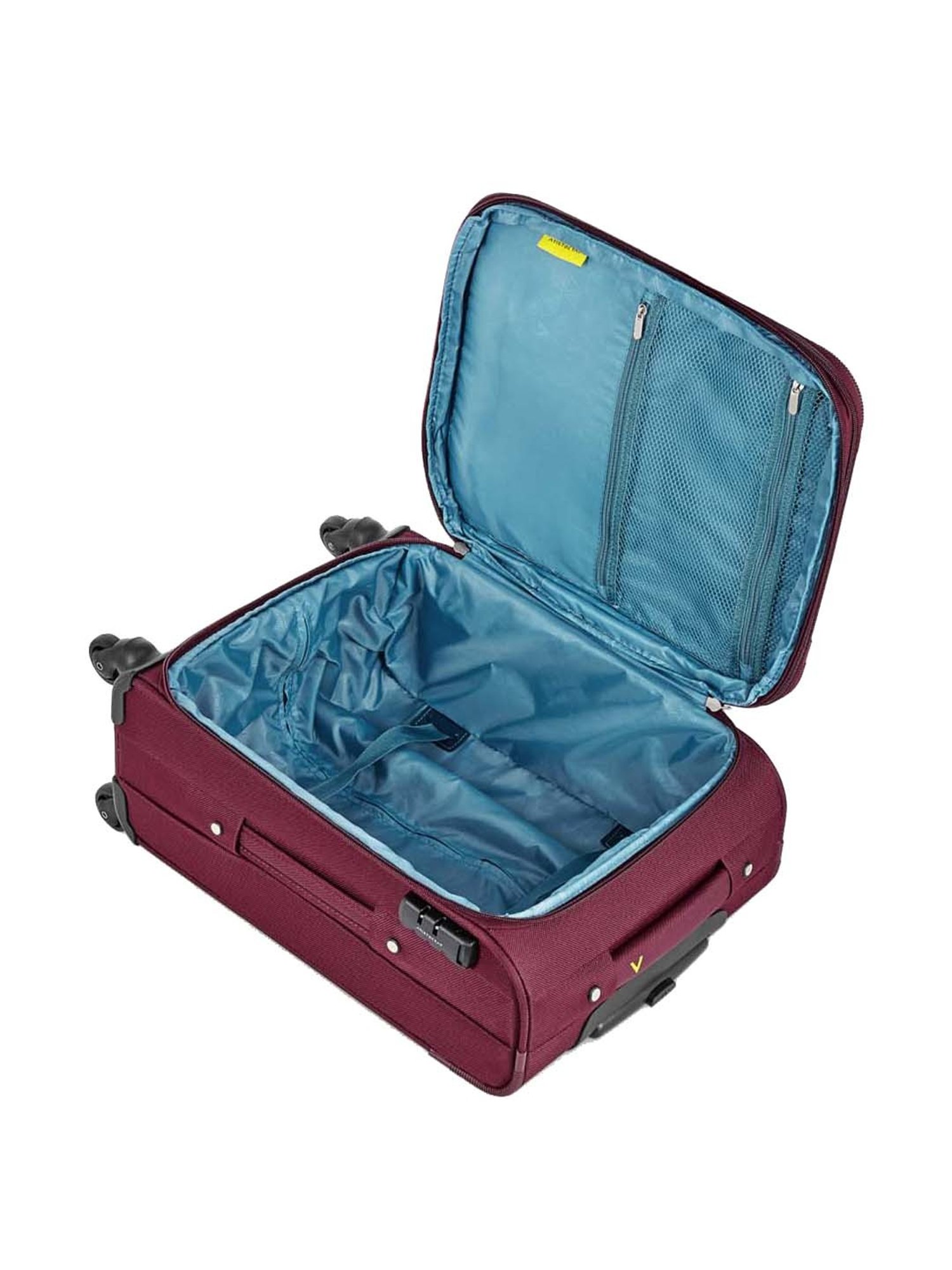 Aristocrat Vitara Red Solid Soft Small Trolley Bag - 36.4 cm