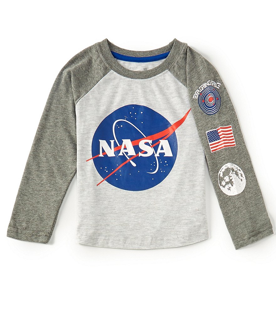 Hollywood Little Boys 4-7 Long-Sleeve NASA Raglan Tee