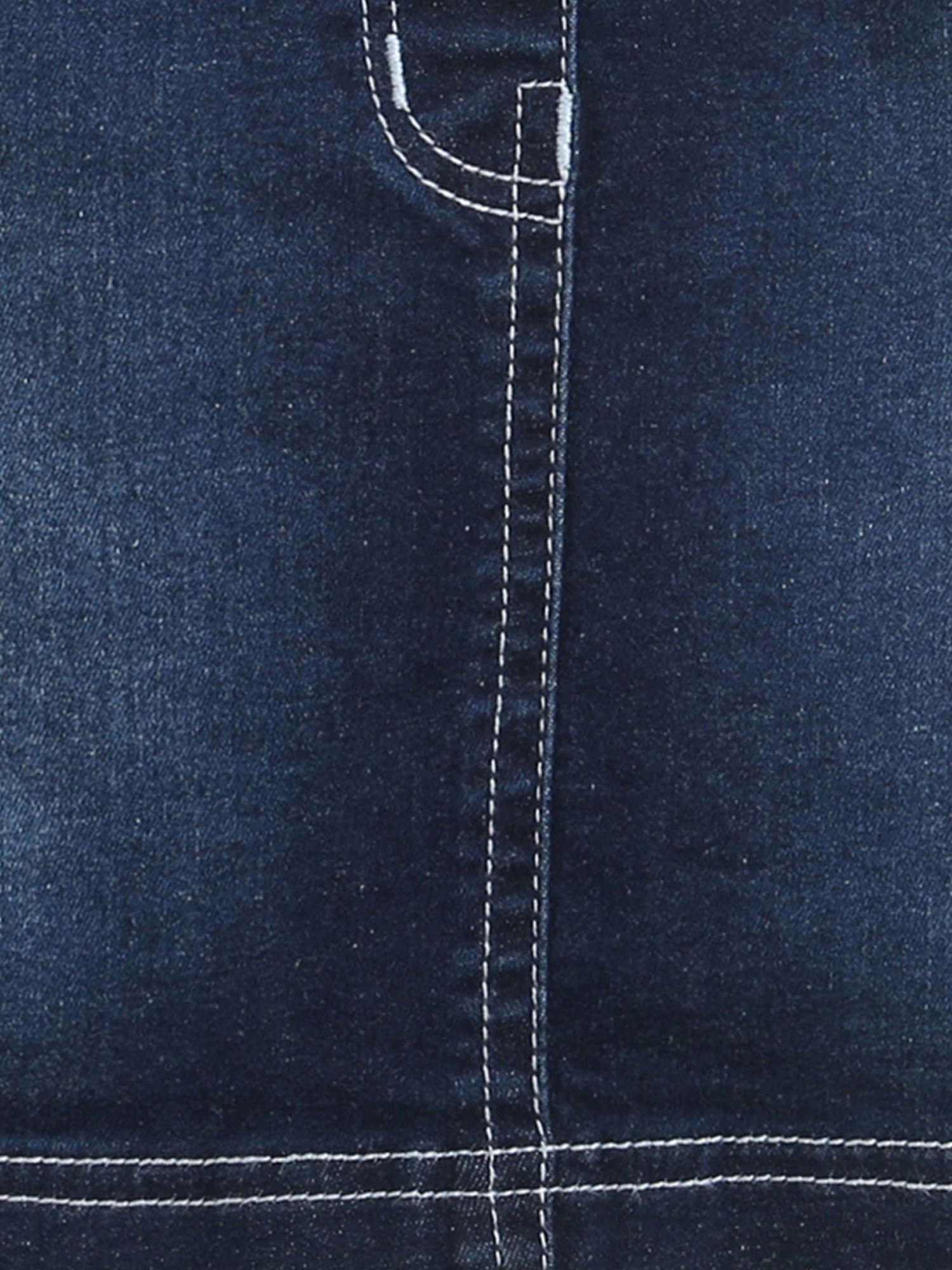 Tiny Girl Blue Cotton Regular Fit Skirt