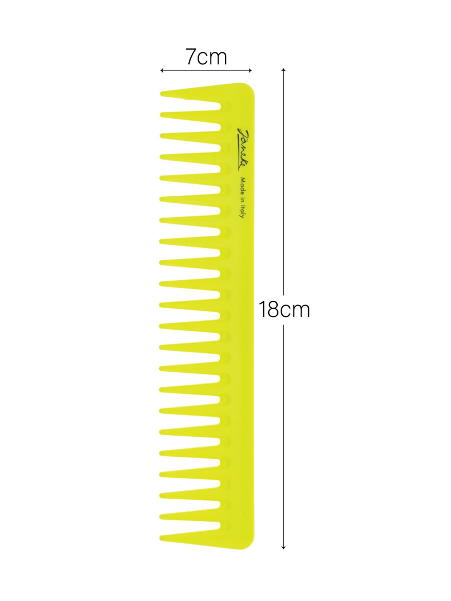 Janeke 1830 Professional Fluo Yellow Gel Application & Styling Super Comb